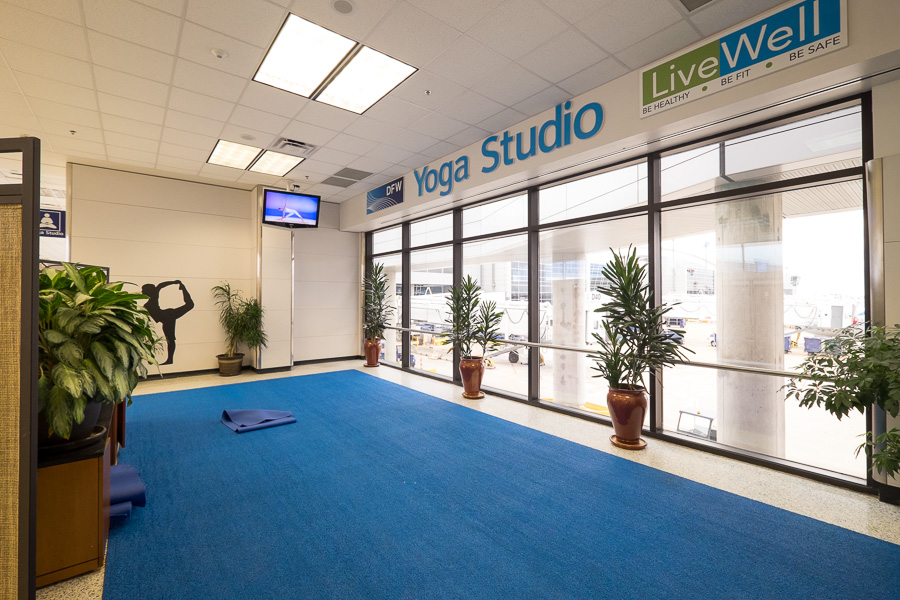 Yoga Studio at DFW airport