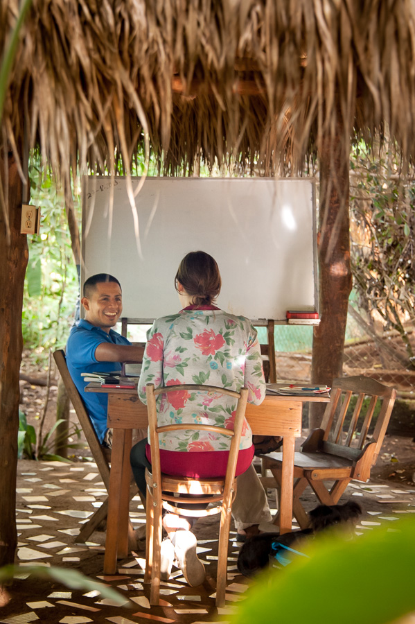 conversation class at la mariposa escuela de espanol