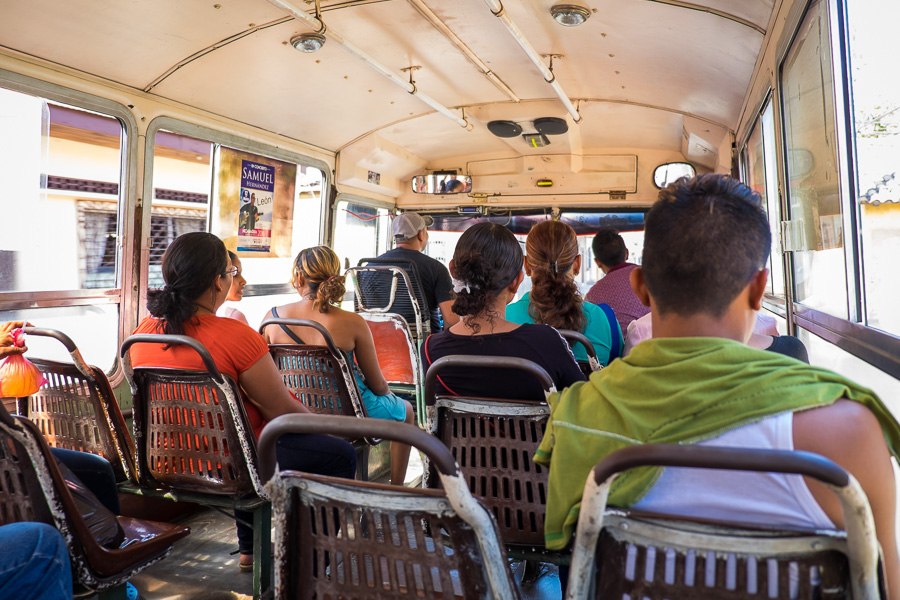 NicaAsi Cooking Workshop empty public transport