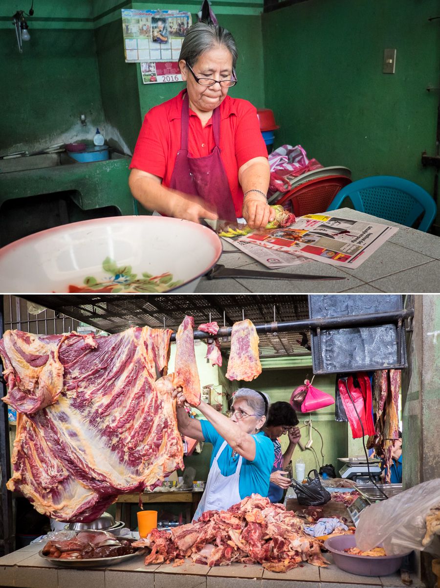 NicaAsi Cooking Workshop buying iguana or ingredients for indio viejo