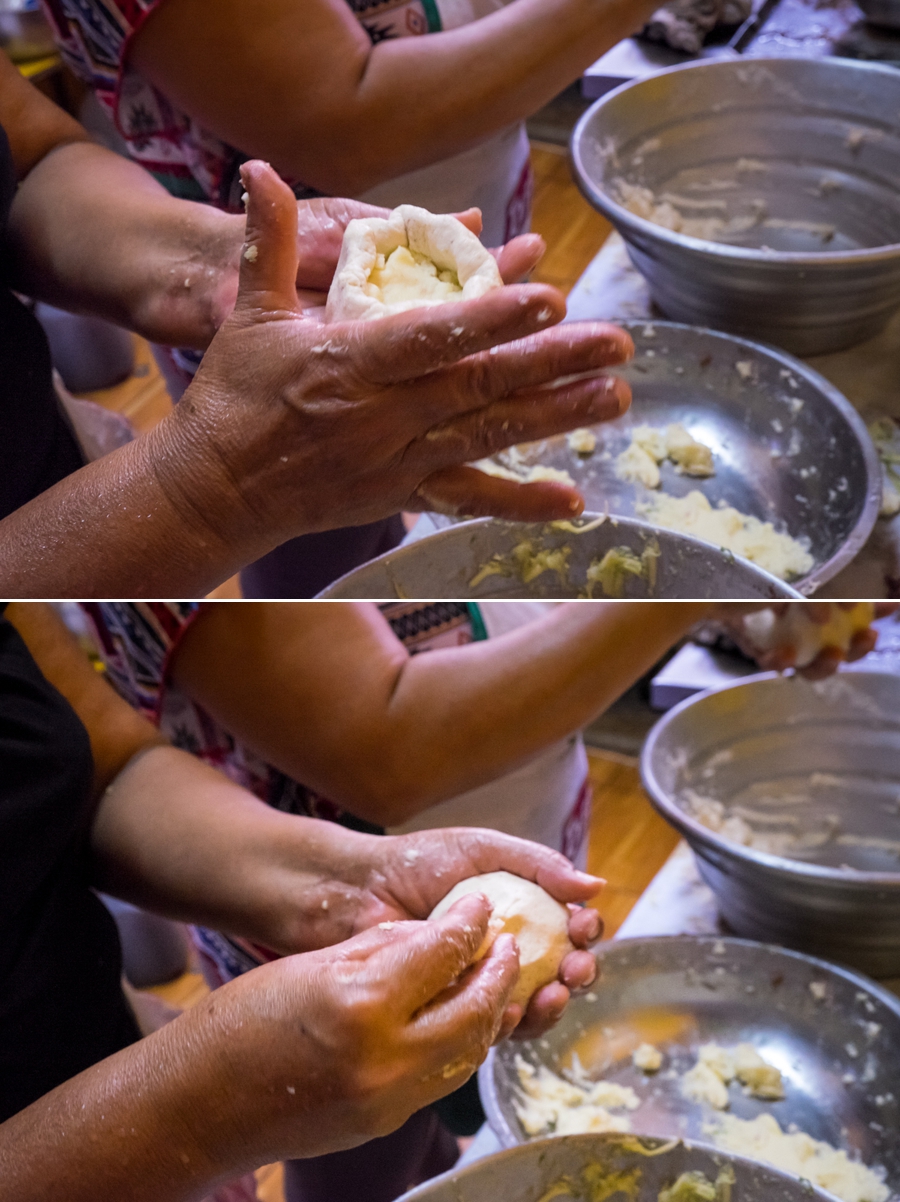 making pupusa suchitoto