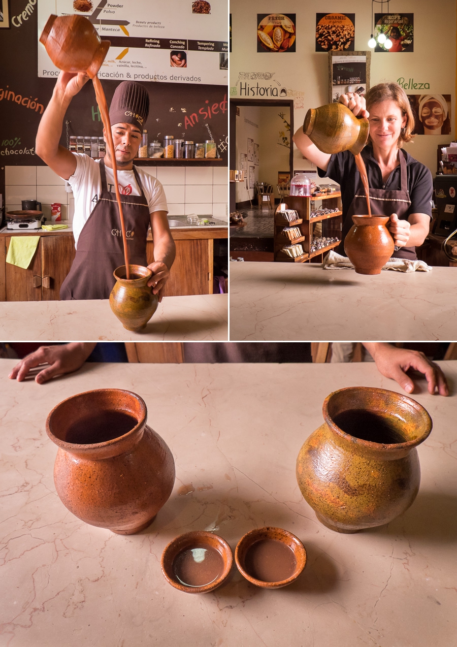 mayan hot chocolate chocomuseo antigua