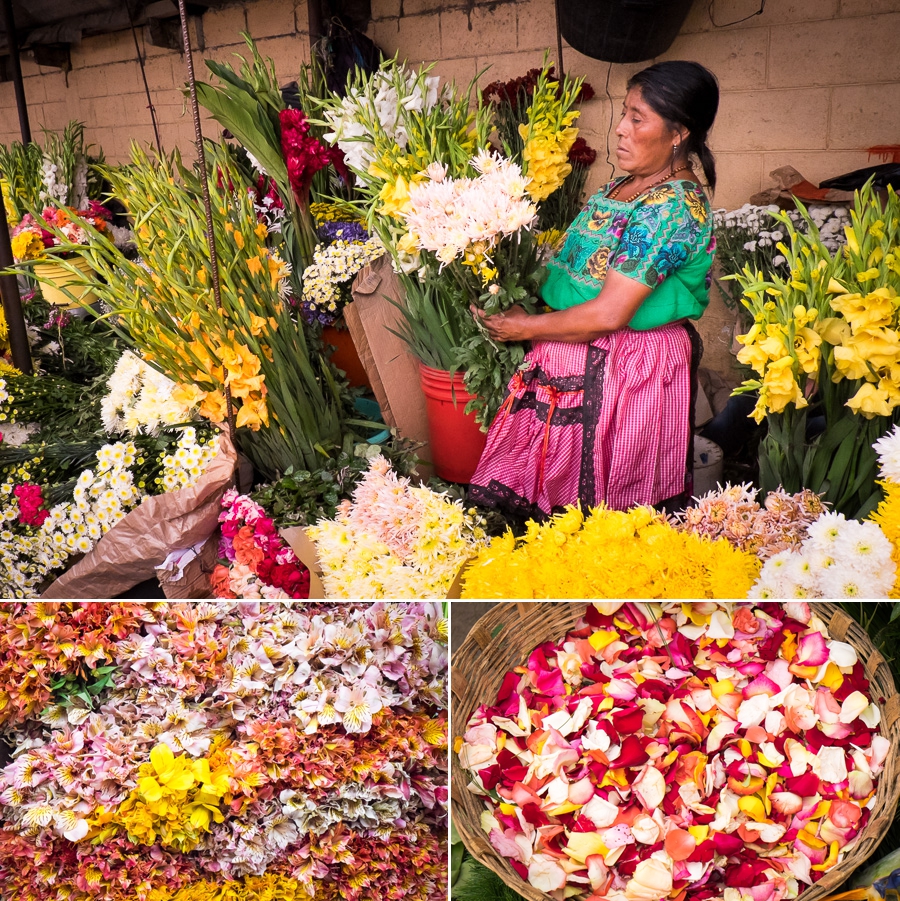 antigua market - flowers