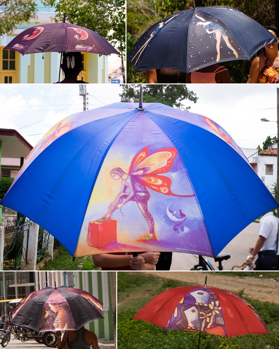 umbrellas in cuba