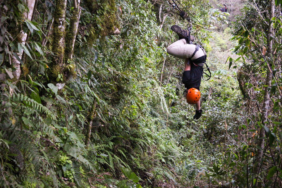 Ziplining Puntzan Baños Ecuador
