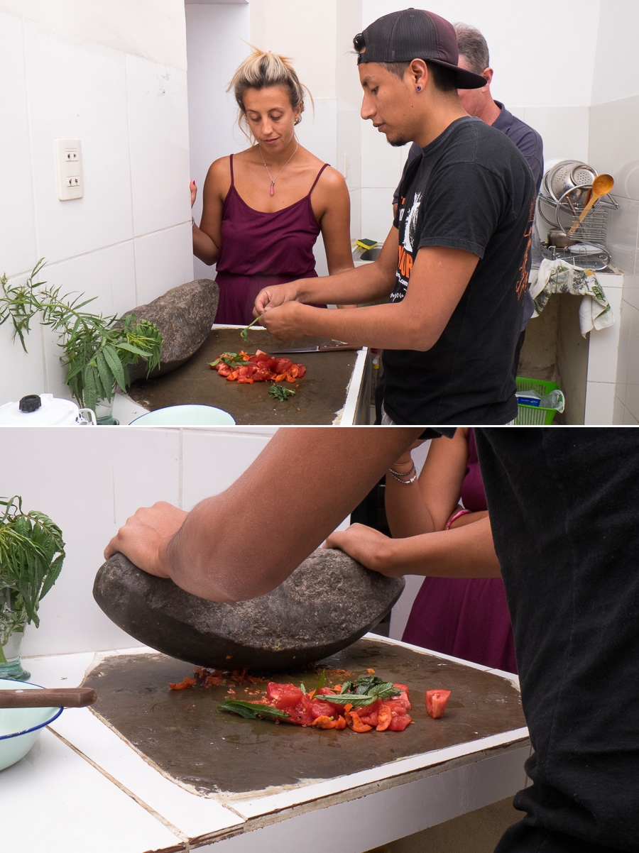 Papas rellenas - La Boca del Sapo - cooking class - Sucre