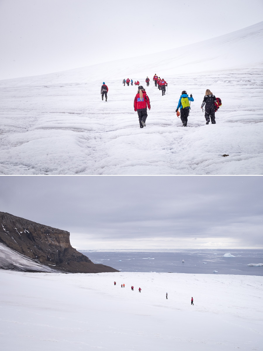 Hiking at Brown Bluff - Antarctic Peninsula