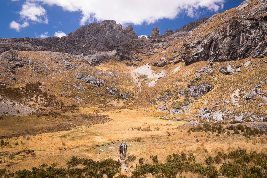 Heading towards Siula Pass - Cordillera Huayhuash