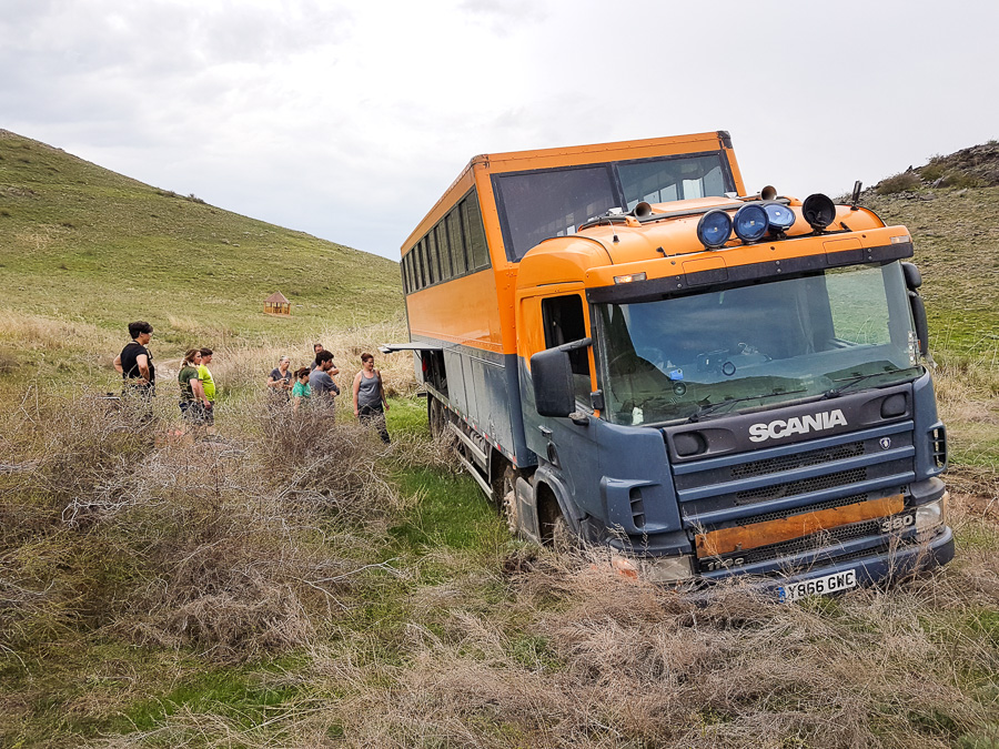 stuck in the mud - Tamgaly Petroglyphs - Kazakhstan