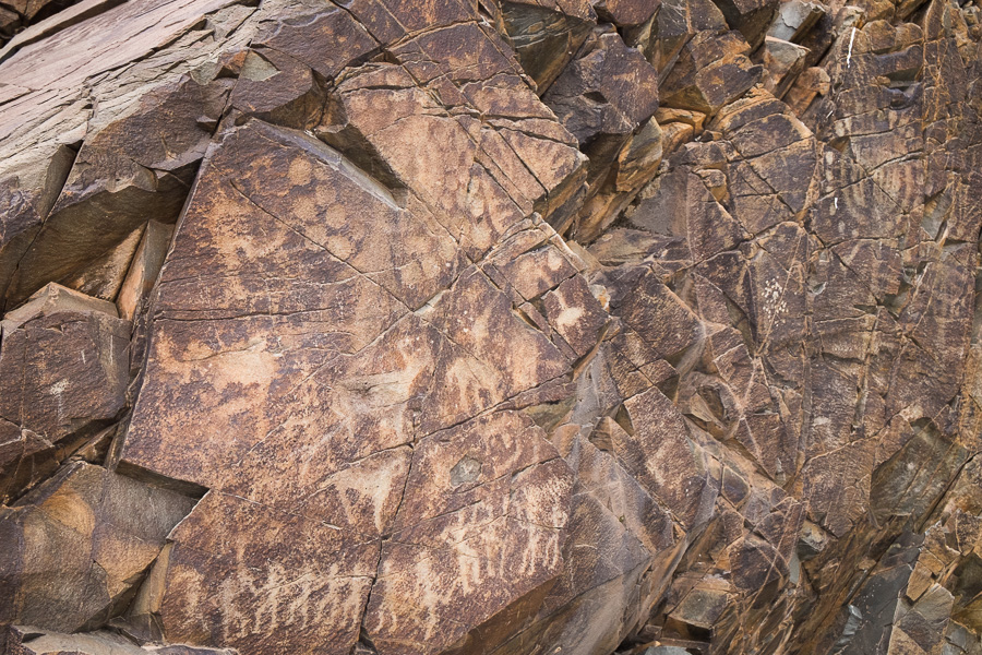 “Sun-head” deities - Tamgaly Petroglyphs - Kazakhstan