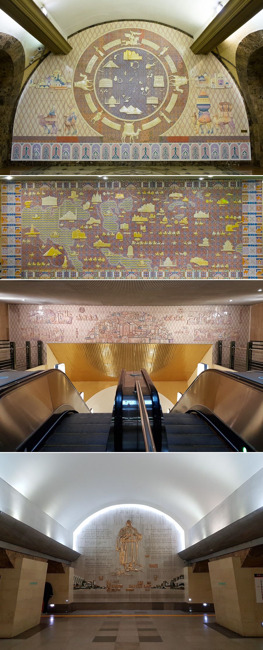 Almaty Metro mosaics - Kazakhstan
