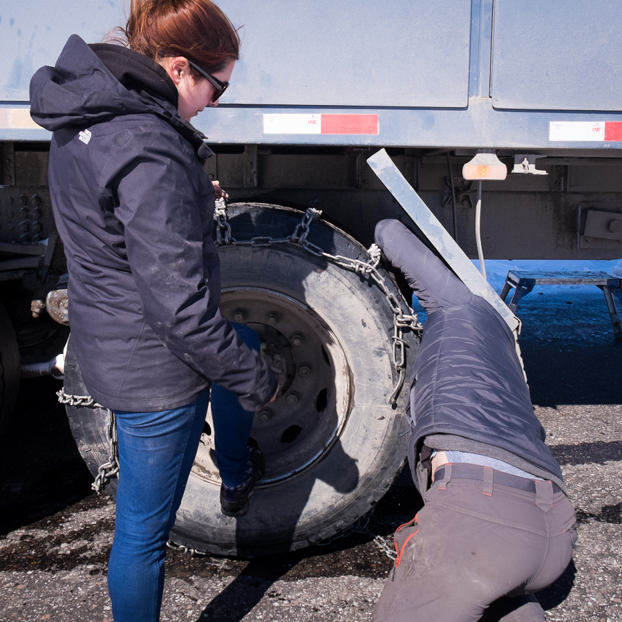 Time for snow chains - Kyrgyzstan