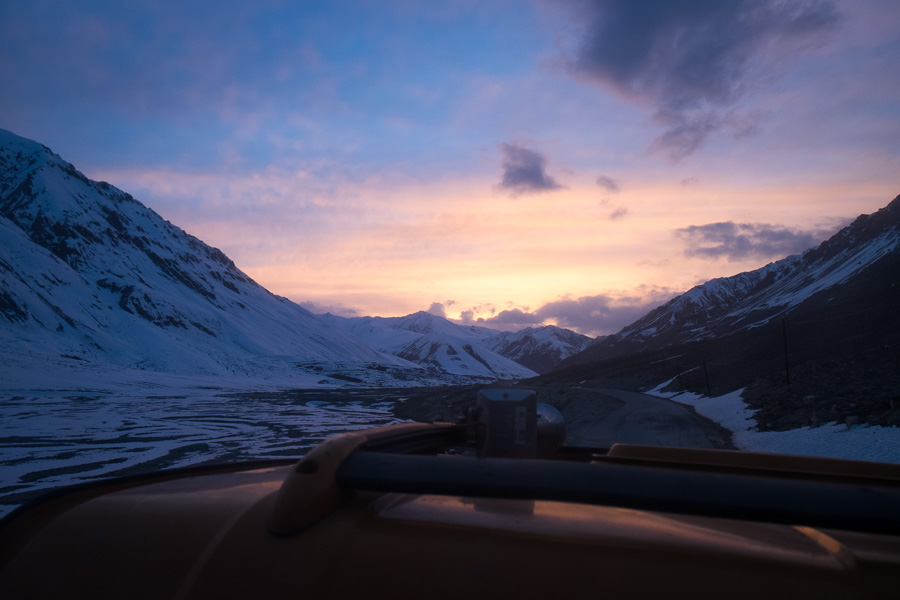 Sunset on Pamir Highway - Tajikistan