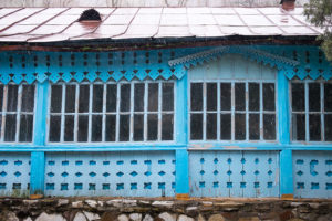 blue windows - Kyrgyzstan