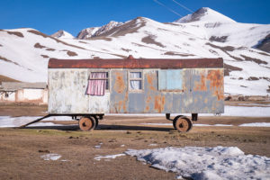 repurposed railcars - kyrgyzstan