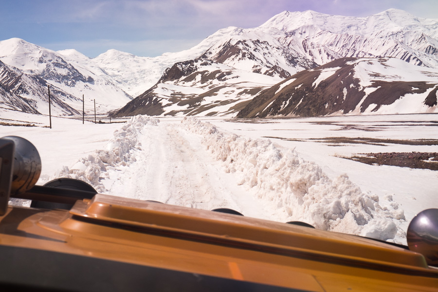 Pamir Highway - no-mans-land between Kyrgyzstan and Tajikistan