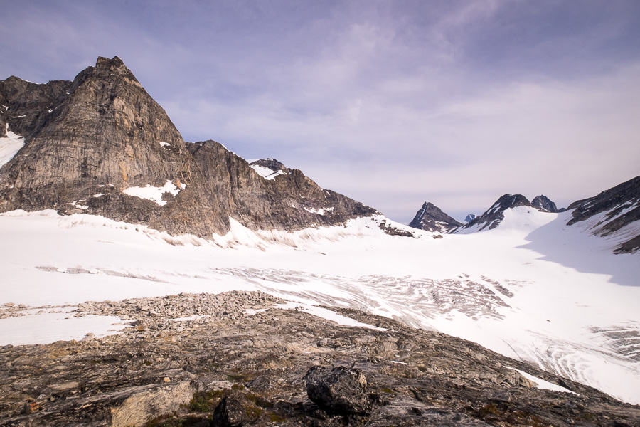 View of the glacier from the Tasiilaq Mountain Hut