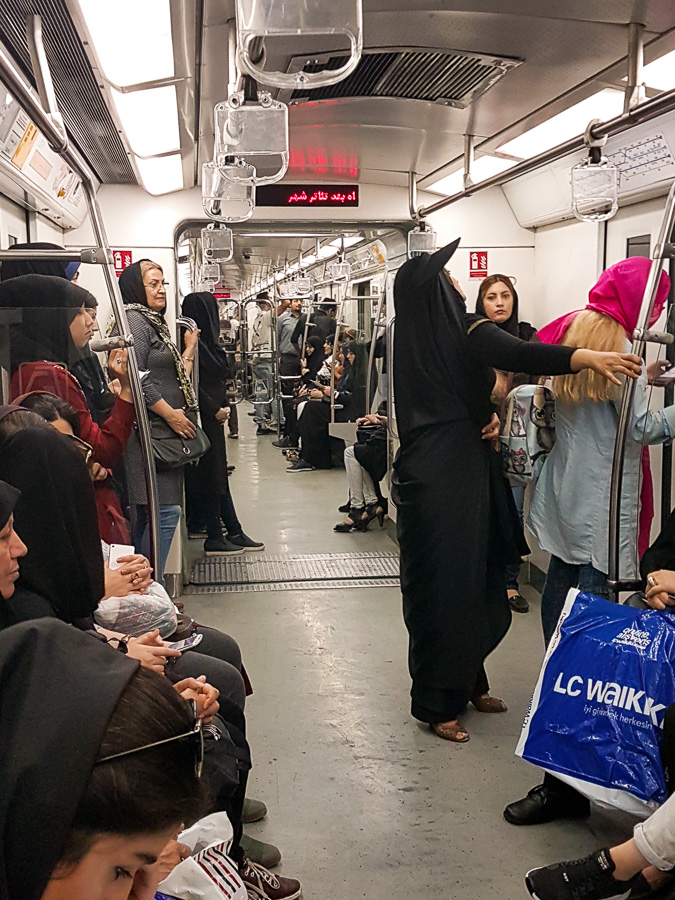 On the metro - Tehran - Iran