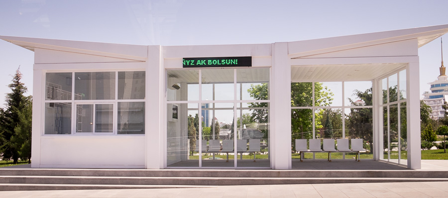Bus shelter - Ashgabat - Turkmenistan