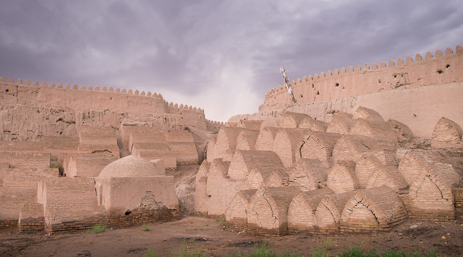 Tombs in the walls of Khiva - Uzbekistan