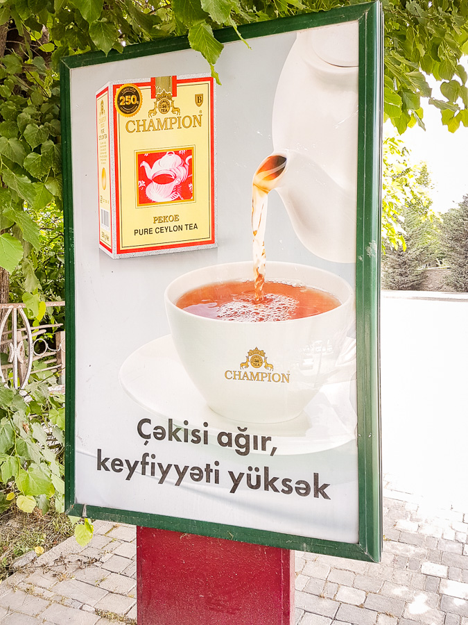 billboards for tea - Azerbaijan