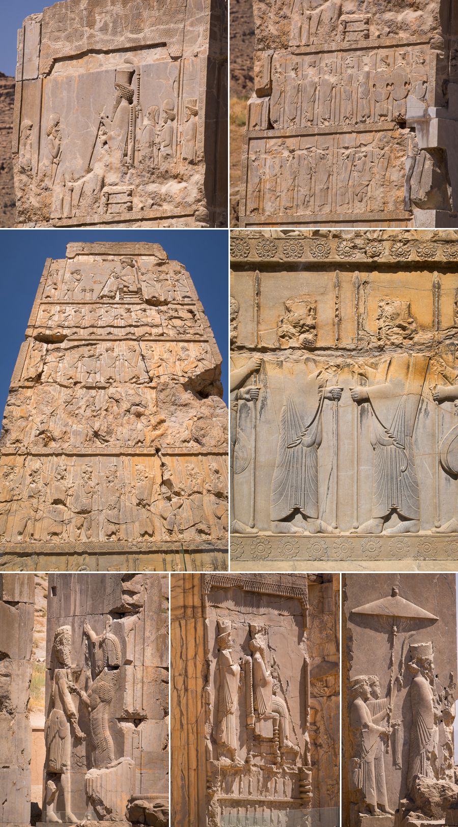 Bas Relief examples - Persepolis - Iran