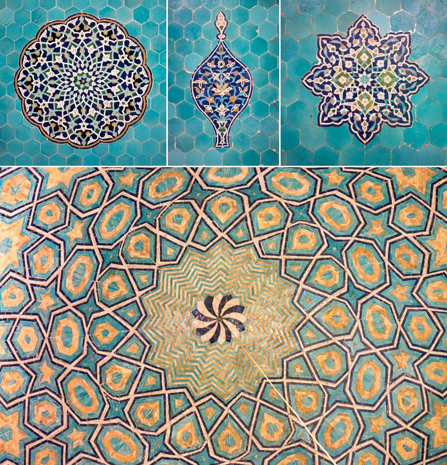 More tiles - Jameh Mosque - Yazd -Iran