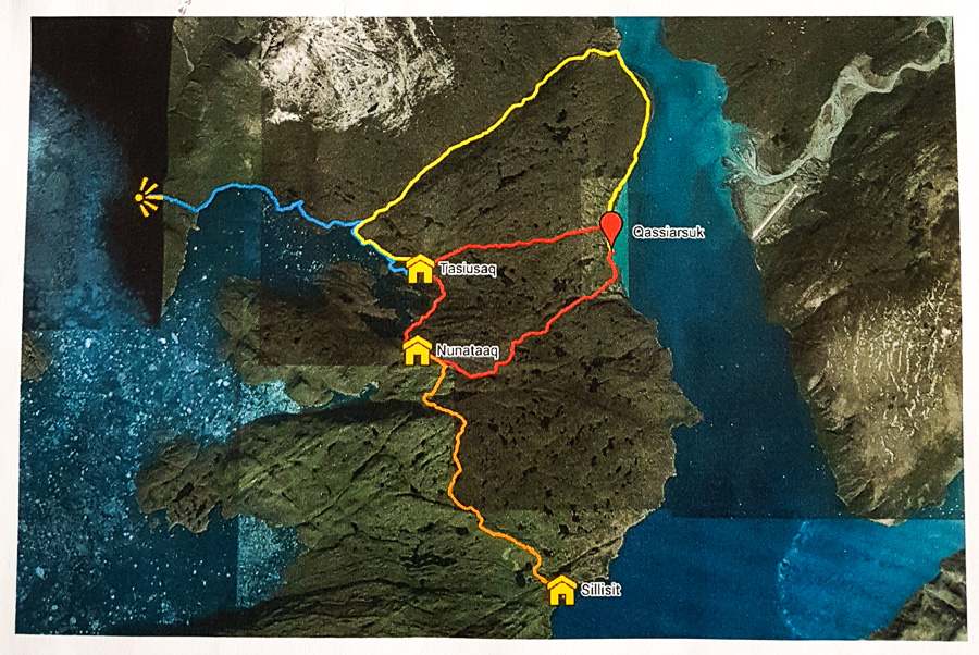 Hiking routes around Qassiarsuk - South Greenland