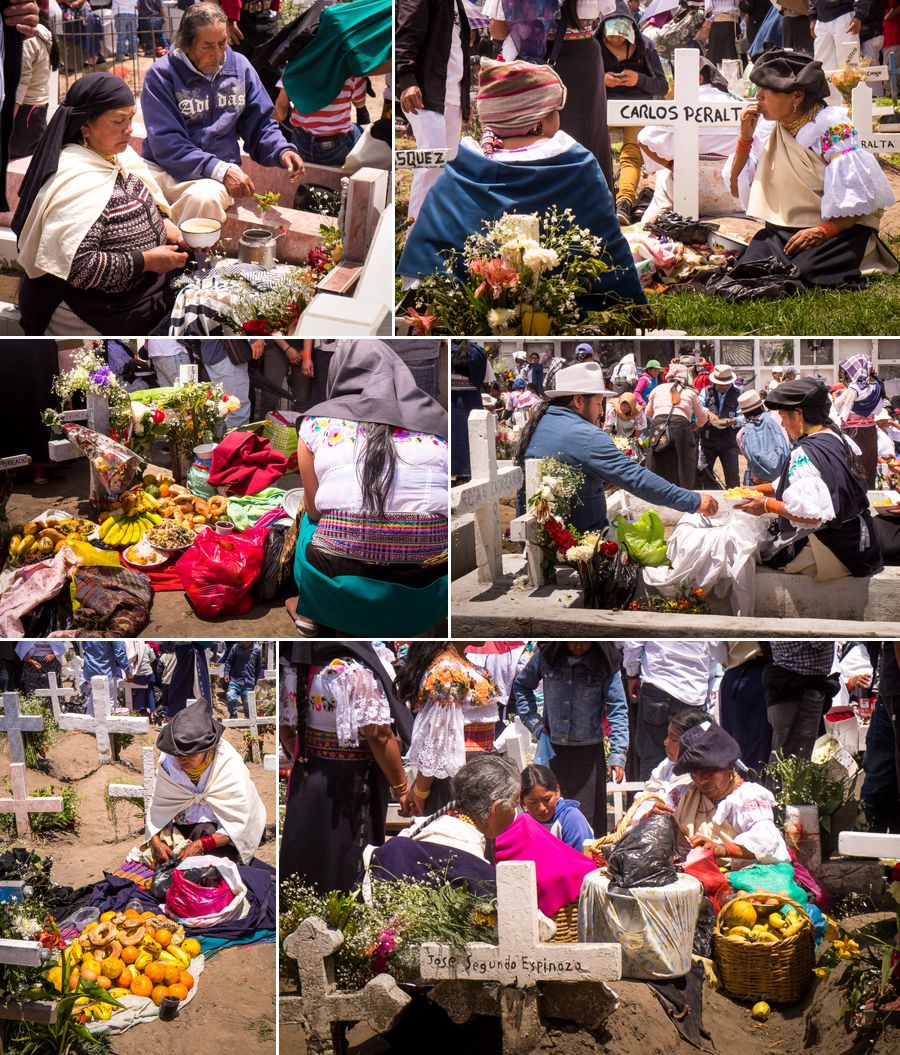 Picnics on the graves - Día de los difuntos - Otavalo - Ecuador