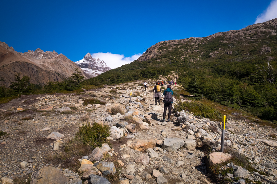 The steep final part of the trail to the Laguna de los Tres - El Chaltén - Argentina