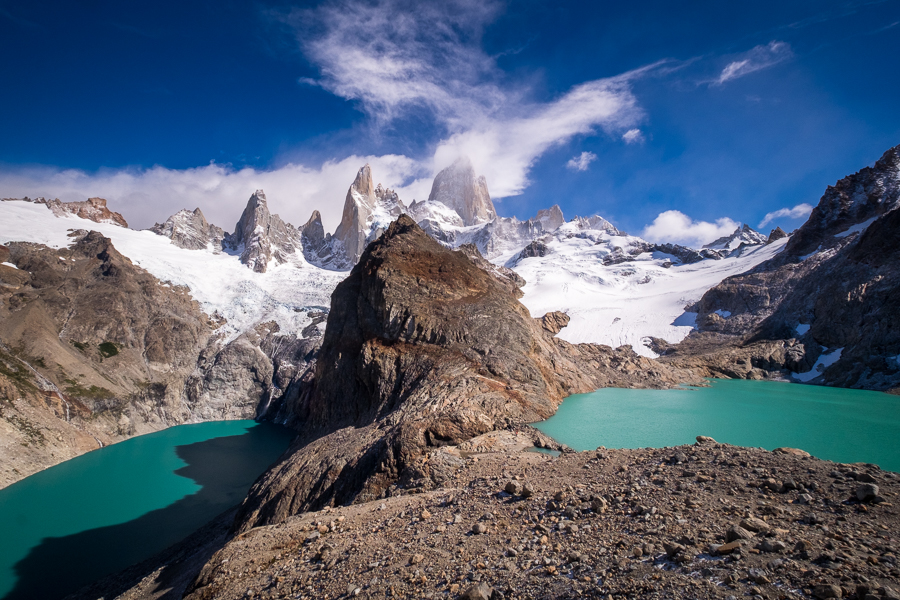 Laguna de outlet los tres hike