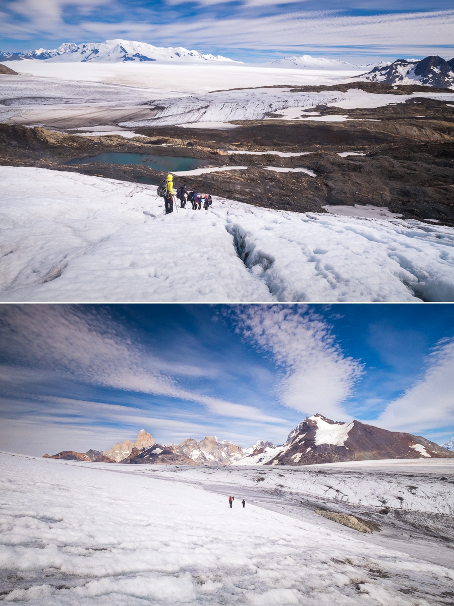 The never-ending approach to the Refugio - Gorra Blanca - South Patagonia Icefield Expedition - Argentina