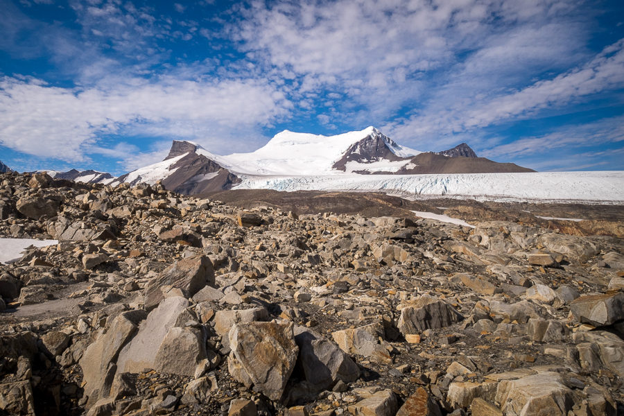 Gorra Blanca as seen from the Garcia Soto Refugio - Gorra Blanca - South Patagonia Icefield Expedition - Argentina