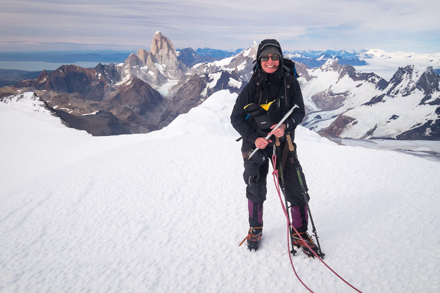 Me at the summit of Gorra Blanca - South Patagonia Icefield Expedition - Argentina