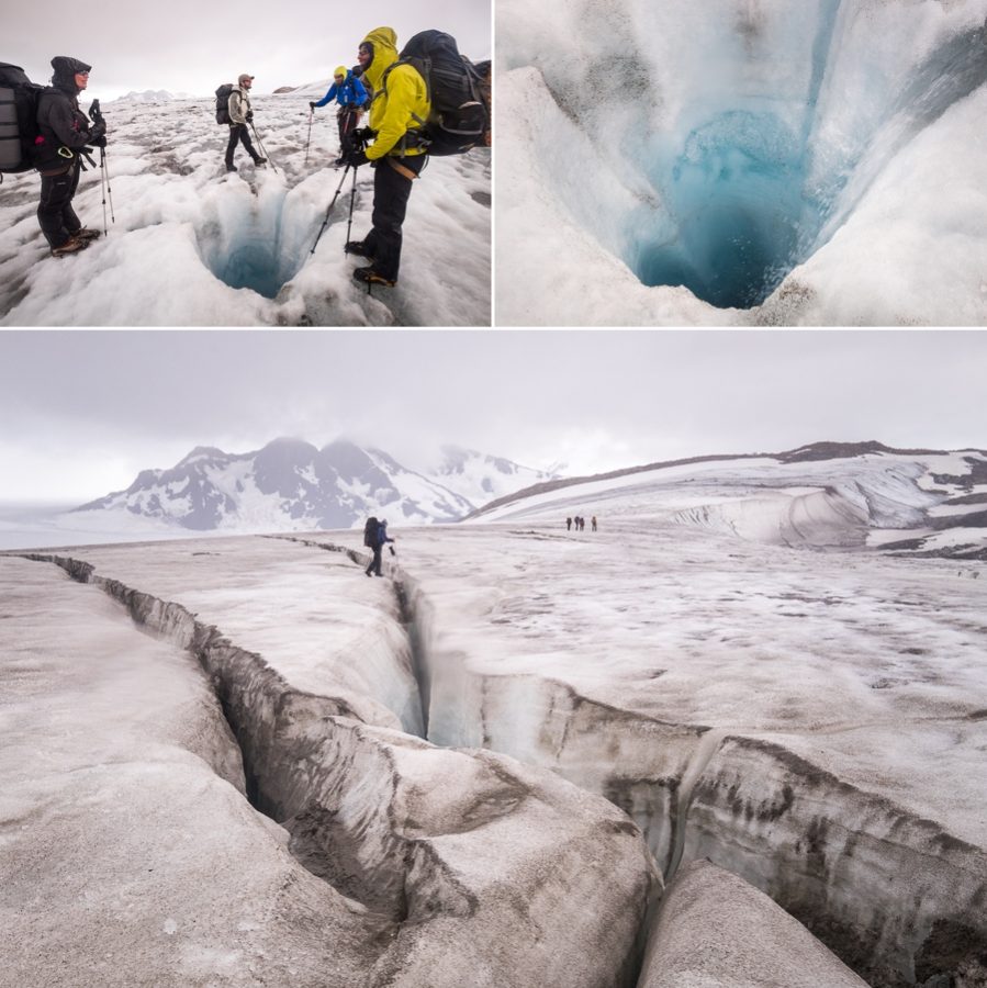 Crevasses and a moulin - South Patagonia Icefield Expedition - Argentina