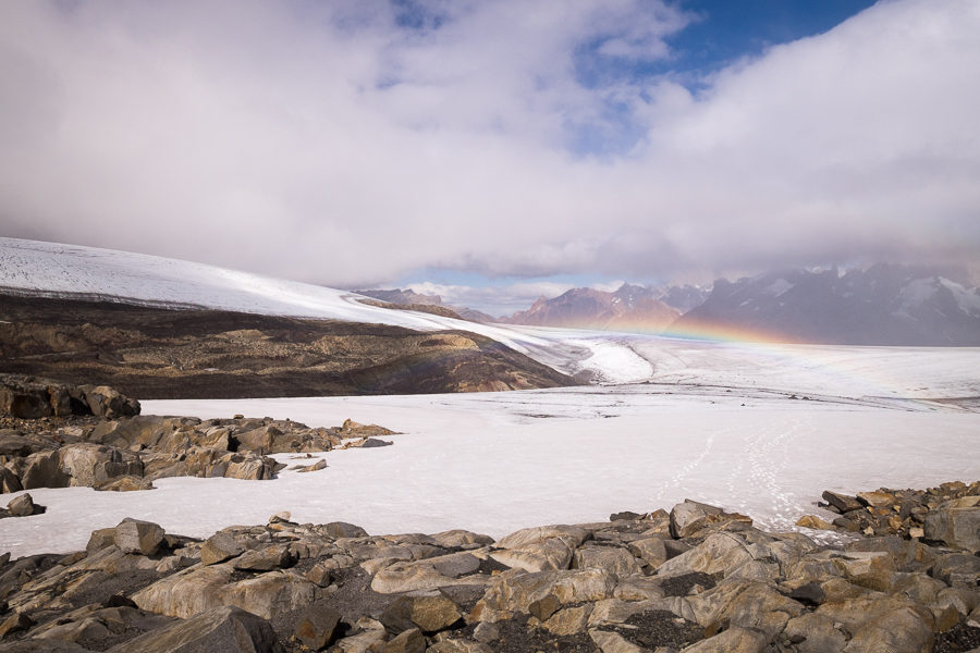 Rainbow over the glacier - South Patagonia Icefield Expedition - Argentina