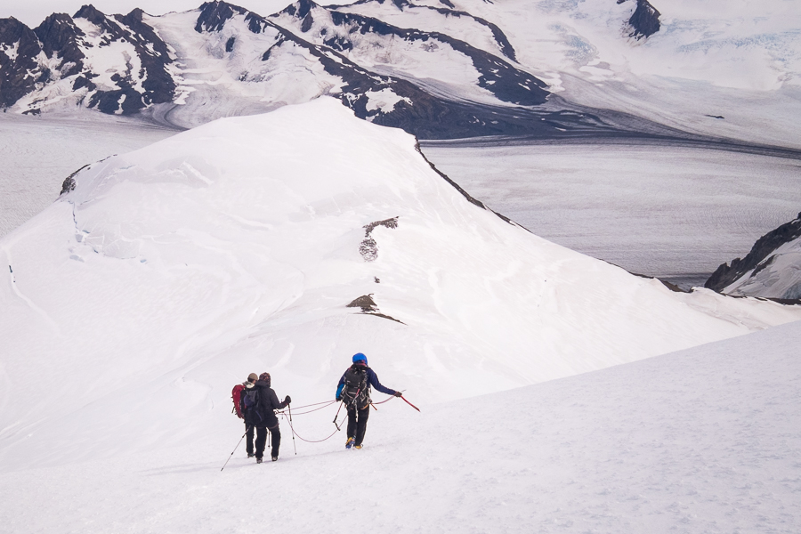 The decent - Gorra Blanca - South Patagonia Icefield Expedition - Argentina