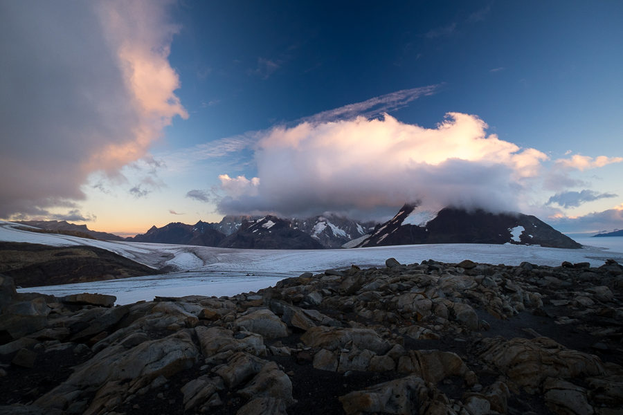 Sunset from the Refugio Garcia Soto - - South Patagonia Icefield Expedition - Argentina
