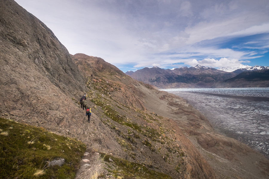 First part of the trail to the Huemul Pass - South Patagonia Icefield Expedition - Argentina