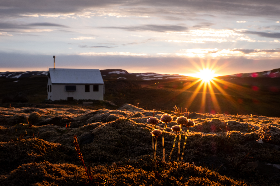 Sunrise at Egilssel Hut - Day 3 of In the Shadow of Vatnajökull trek - East Iceland