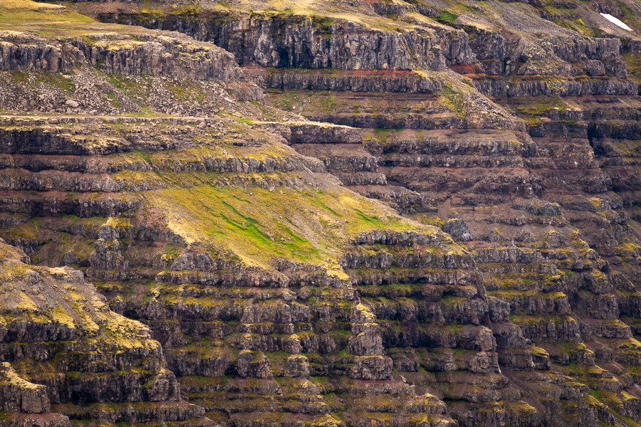 Patterned geology of East Iceland on Day 2 of In the Shadow of Vatnajökull trek