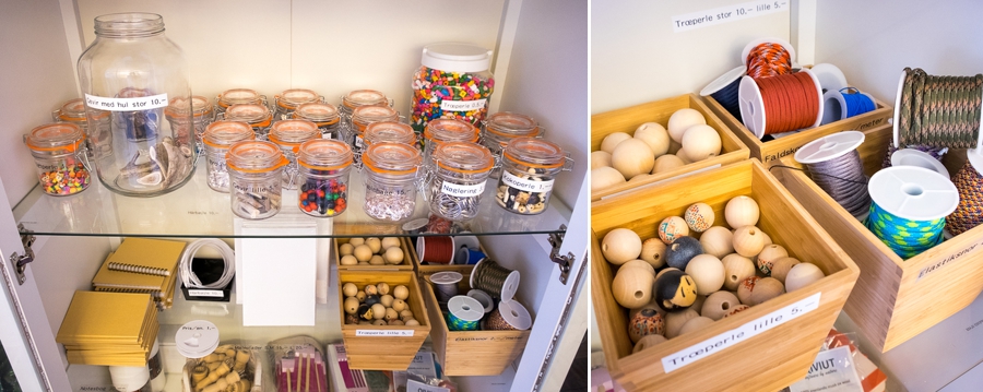 Images of some of the materials available to use in the Hotel Sisimiut Greenlandic Souvenir workshop - West Greenland