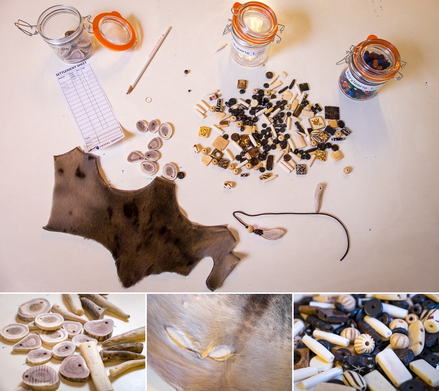 Images of the materials I chose to work with in the Sisimiut Hotel Greenlandic Souvenir workshop - West Greenland