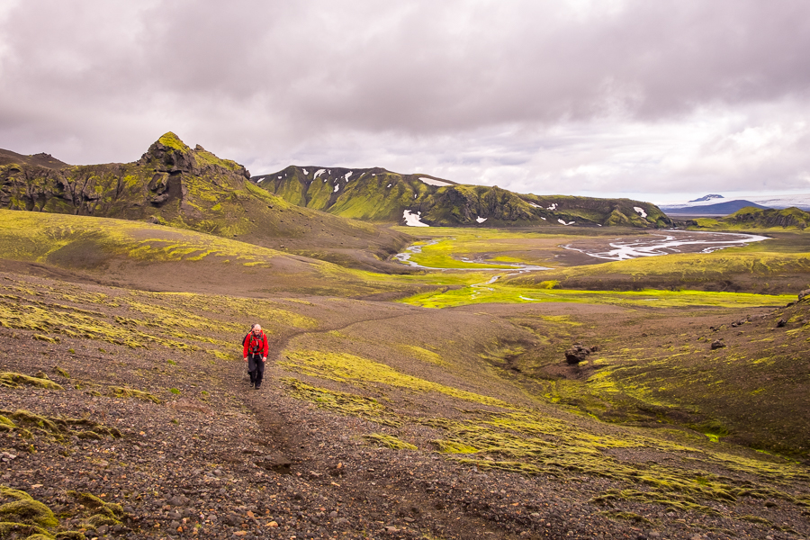 Climbing the final pass of Day 4 - Volcanic Trails - Central Highlands, Iceland