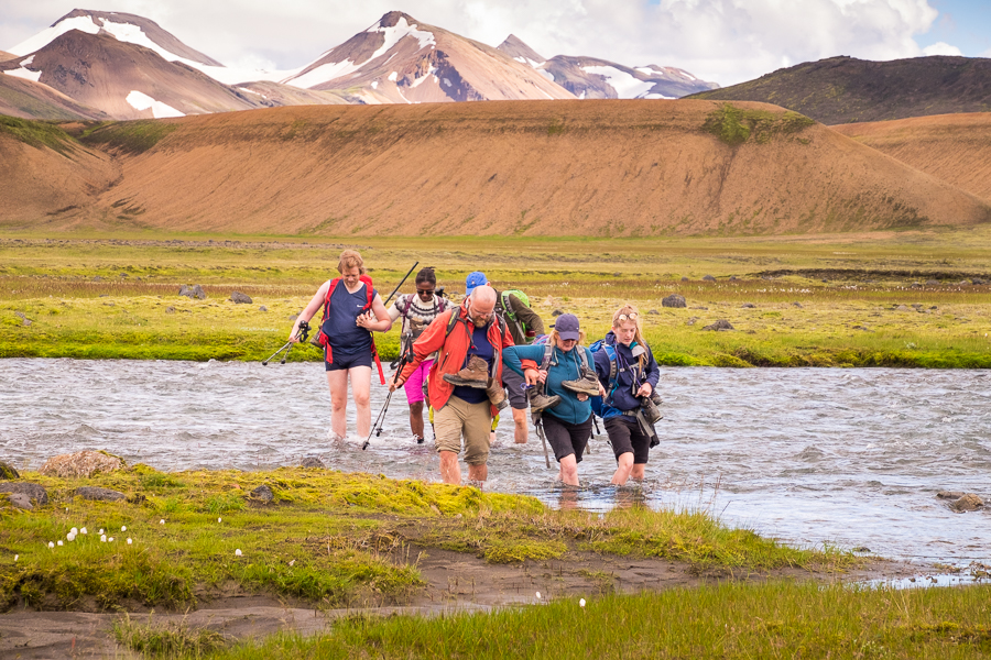 Final river crossing Day 6 - Volcanic Trails - Central Highlands, Iceland