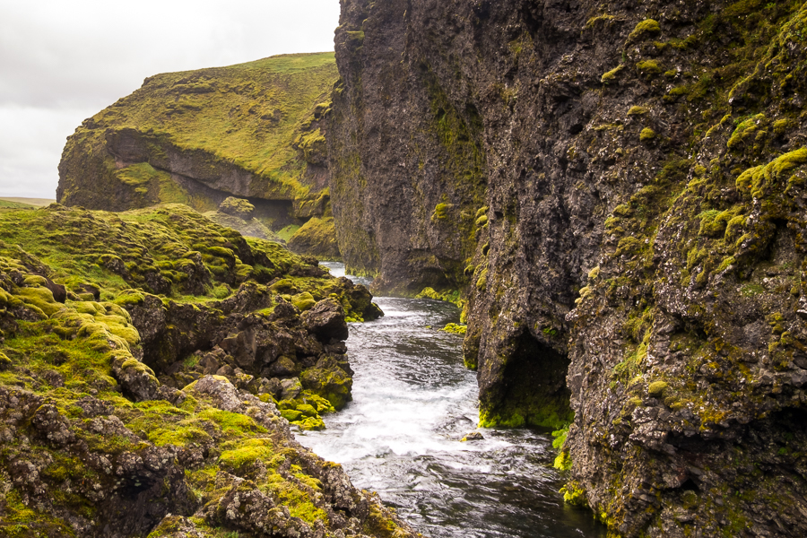 View from our lunch spot on the Syðri Ófæra river - Volcanic Trails - Central Highlands, Iceland
