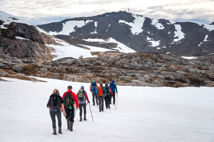 Hiking towards DYE-4 radar station - Kulusuk Island - East Greenland