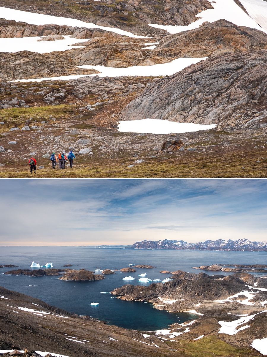 Rocks, snow and ice in the fjords- Kulusuk Island - East Greenland