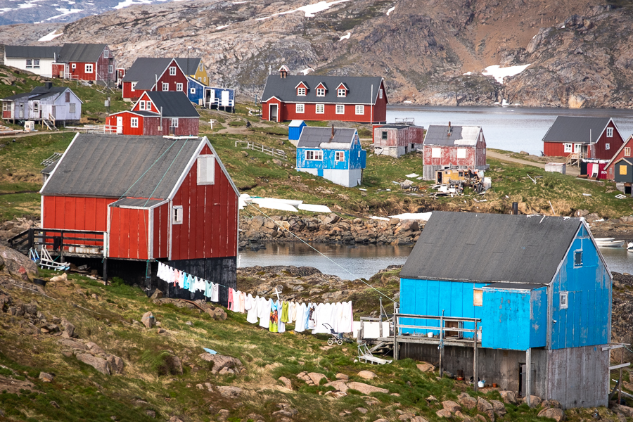Colorful houses of Kulusuk - East Greenland