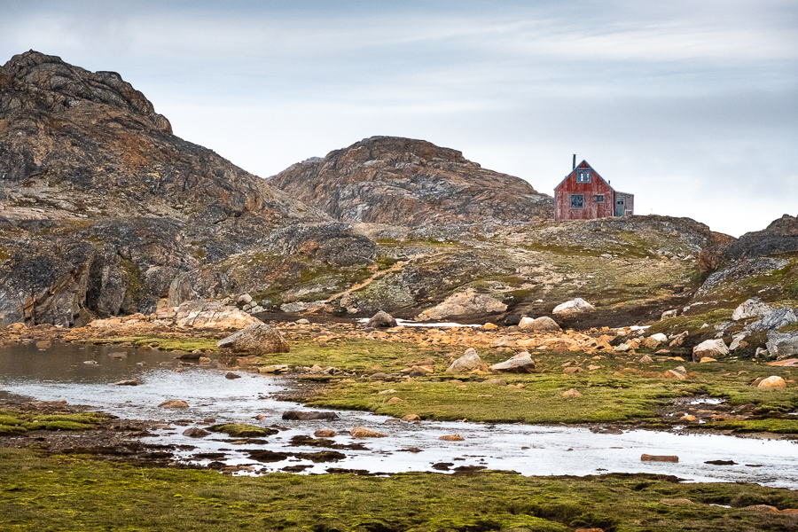 Typical Greenlandic hut at the start of the Sermilik Way - East Greenland